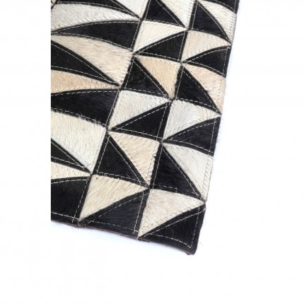 Tapis Zigzag 240x170cm noir et blanc Kare Design