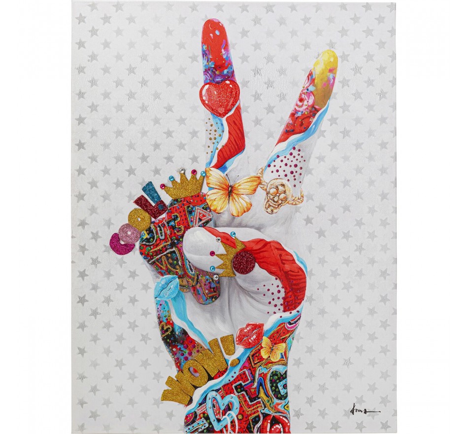 Tableau sur toile Peace Sign 90x120