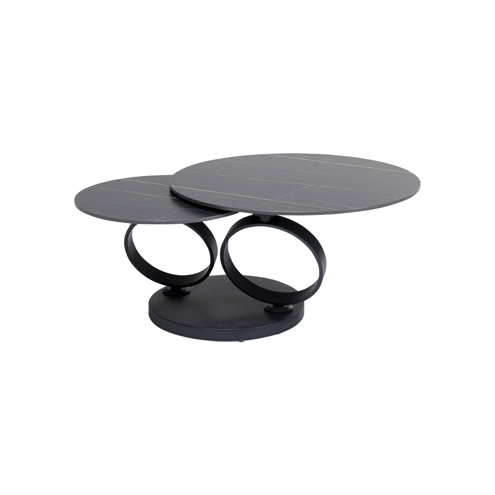 Table basse Beverly noire 133x80cm Kare Design