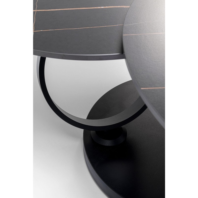 Table basse Beverly noire 133x80cm Kare Design