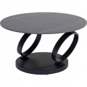 Table basse Beverly noire 133x80cm Kare Design