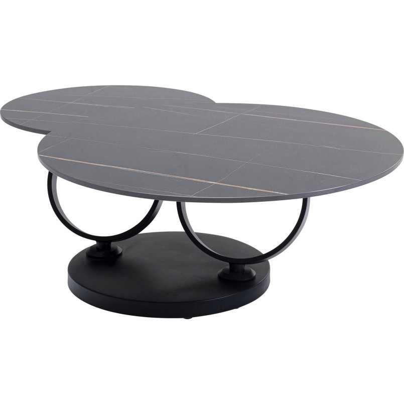 Table basse Beverly noire 133x80cm Kare Design