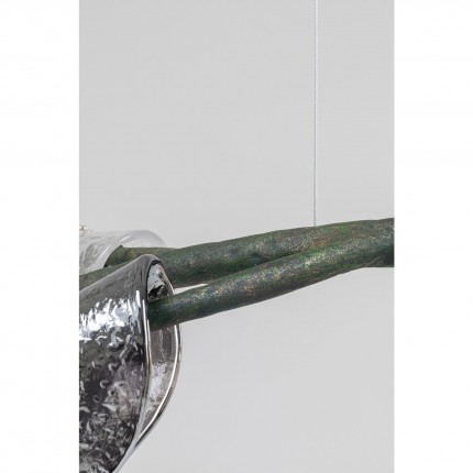 Suspension feuilles verre branche Kare Design