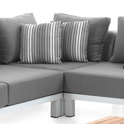 Outdoor Set Hawai white and grey Gescova