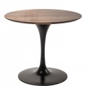 Table Invitation noyer & noir 90cm Kare Design