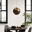 Table Invitation noyer & noir 90cm Kare Design