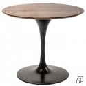 Table Invitation noyer & noir 90cm Kare Design