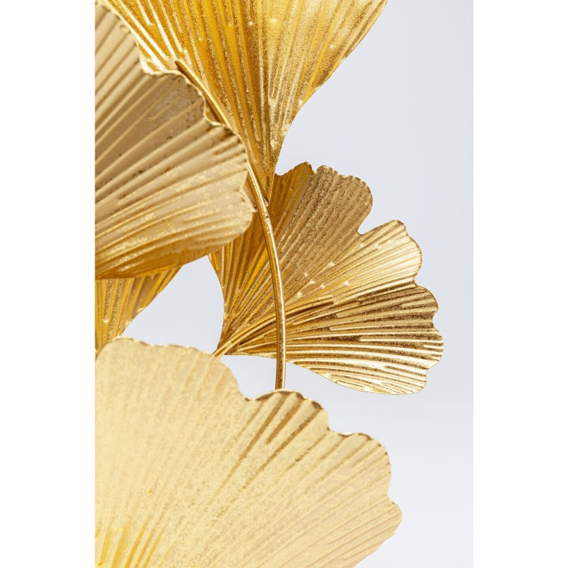 Lampe de table feuilles de ginkgo dorées Kare Design