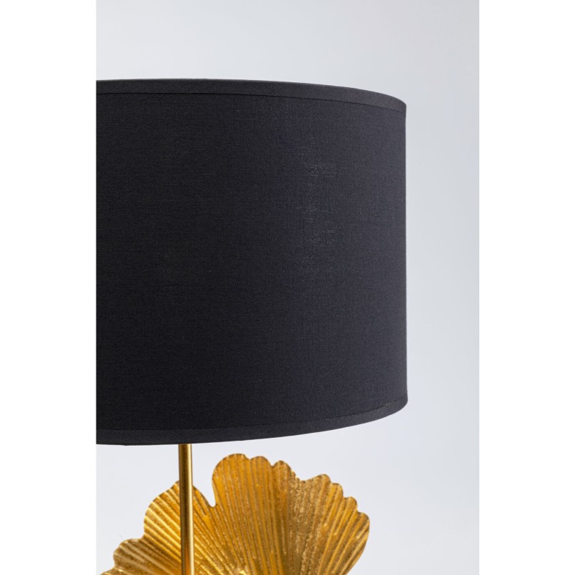 Lampe de table feuilles de ginkgo dorées Kare Design