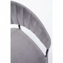 Chaise avec accoudoirs Belle grise Kare Design