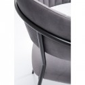 Chaise avec accoudoirs Belle grise Kare Design