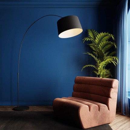 Lampadaire Gooseneck 205cm noir Kare Design