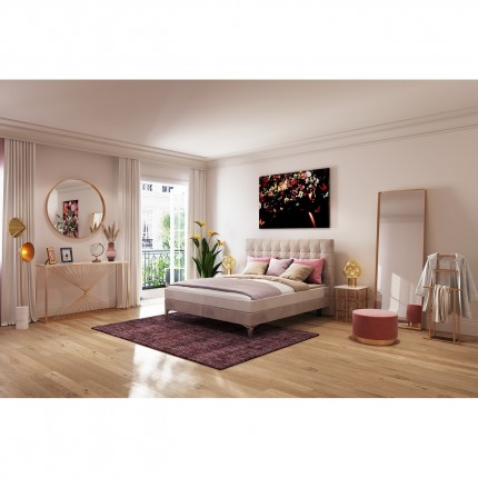 Wall Mirror Curve rectangular 200x70cm brass Kare Design