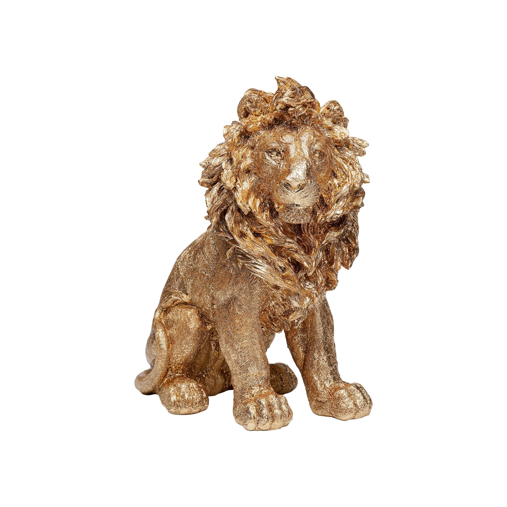 Déco Lion doré assis 42cm Kare Design