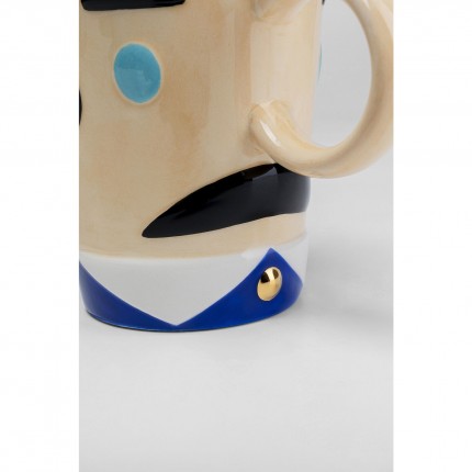 Mugs visage monsieur set de 2 Kare Design