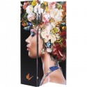 Paravent femmes fleurs noir Kare Design