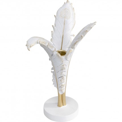 Bougeoir plumes blanches Kare Design