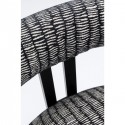 Chaise avec accoudoirs Paris grise et noire Kare Design