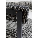Chaise avec accoudoirs Paris grise et noire Kare Design