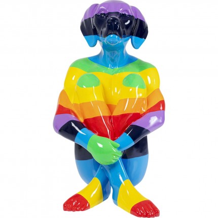 Déco Gangster chien multicolore XL Kare Design