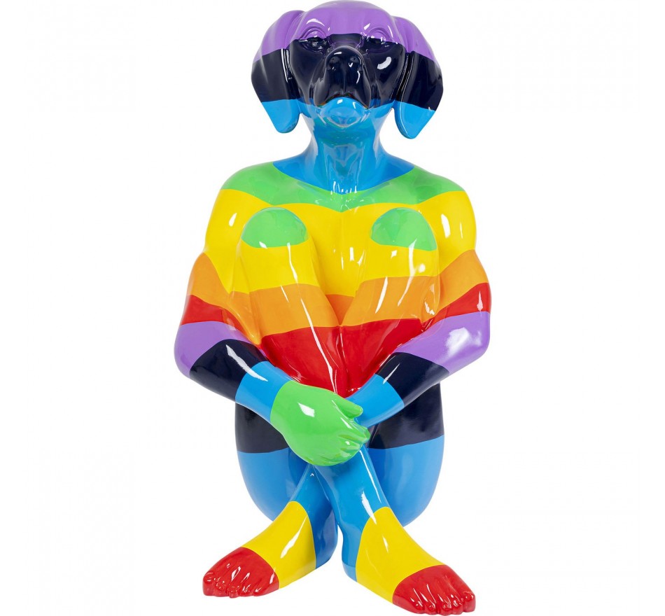 Déco Gangster chien multicolore XL Kare Design