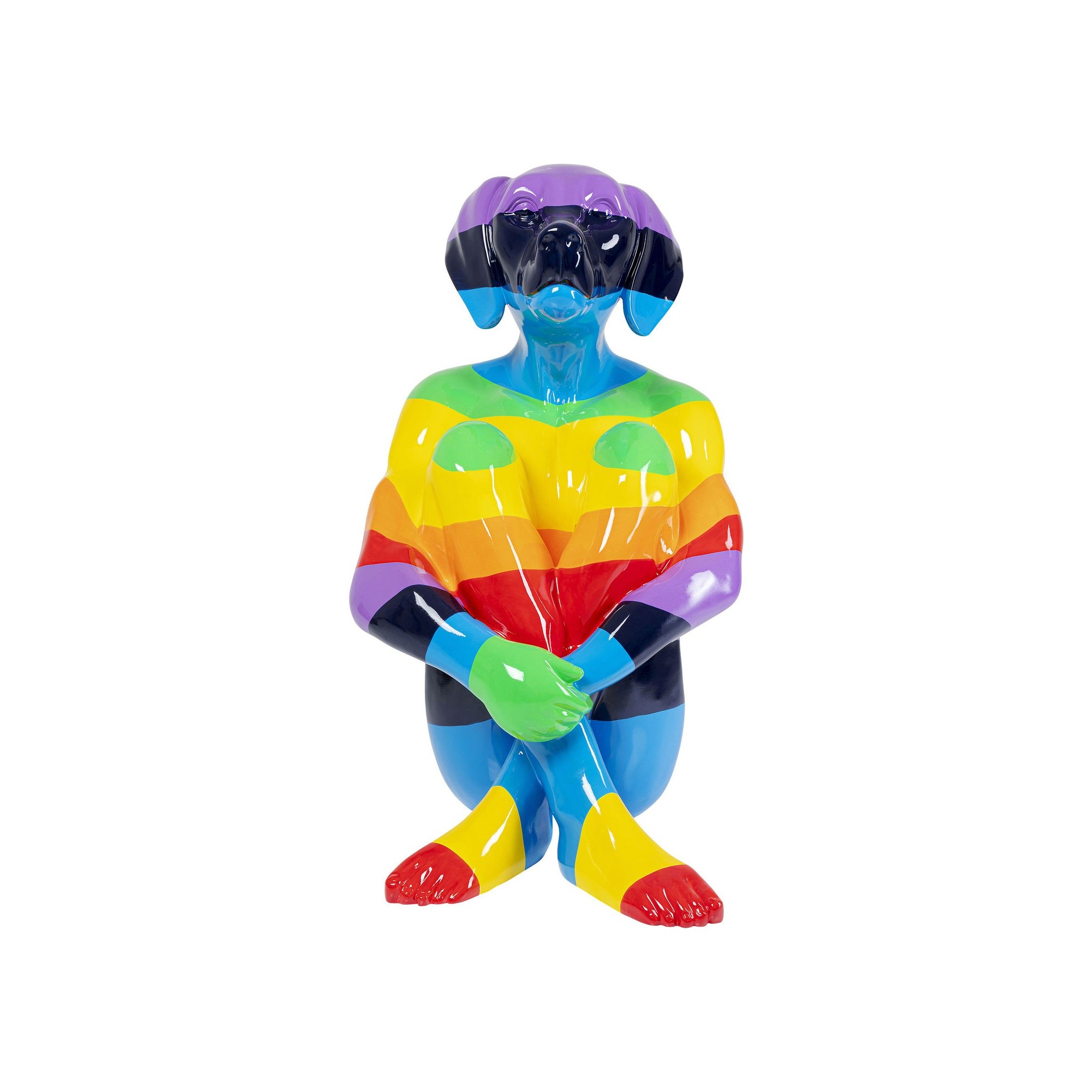 Déco Gangster chien multicolore XL Kare Design