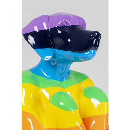 Déco Gangster chien multicolore XL Kare Design