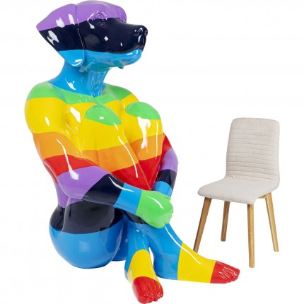 Déco Gangster chien multicolore XL Kare Design