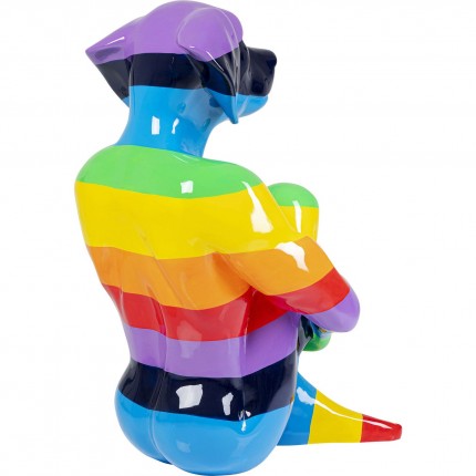 Déco Gangster chien multicolore XL Kare Design