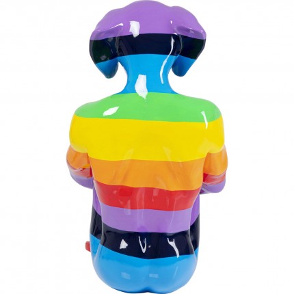 Déco Gangster chien multicolore XL Kare Design