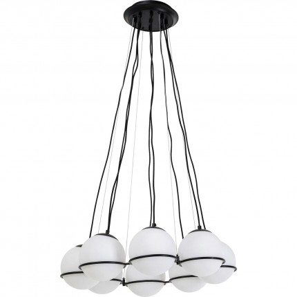 Suspension globes blancs et noirs Kare Design