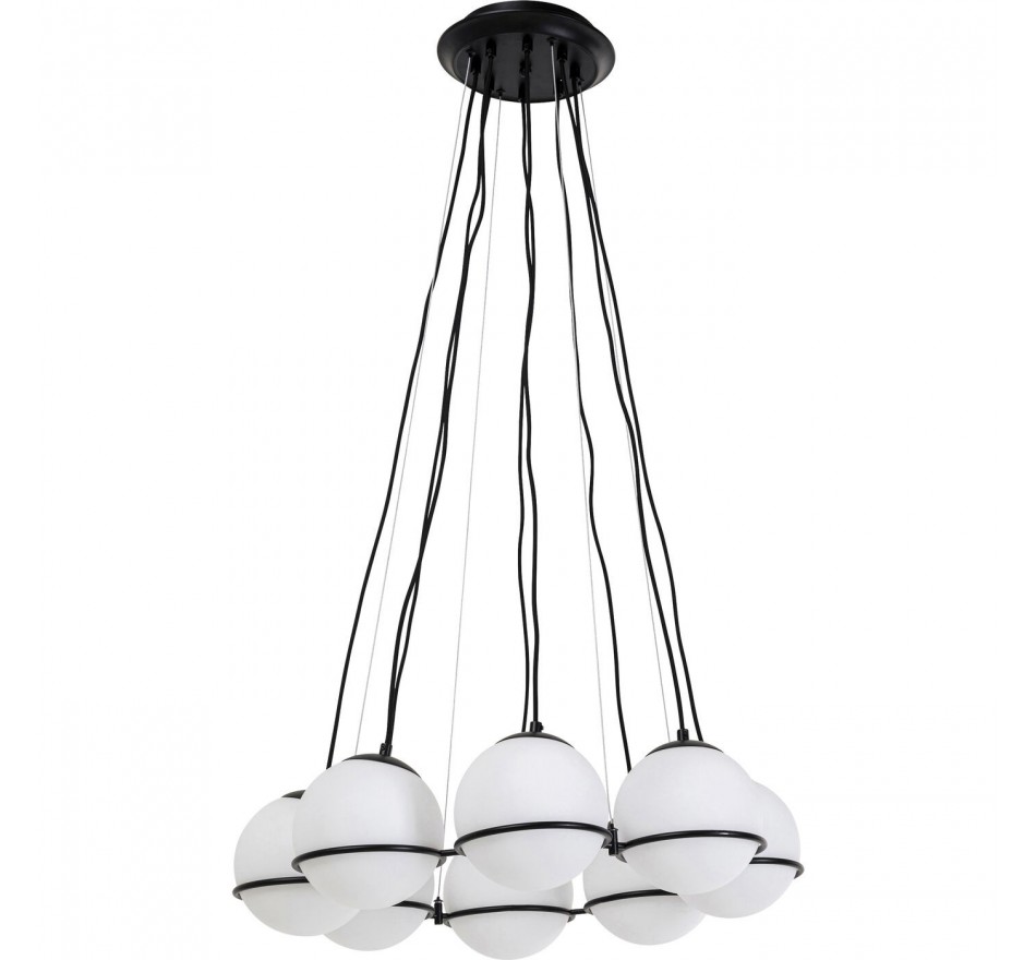 Suspension globes blancs et noirs Kare Design