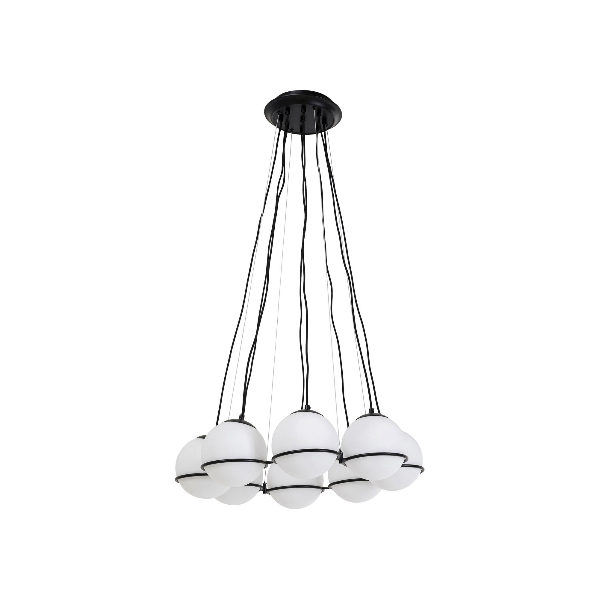 Suspension globes blancs et noirs Kare Design