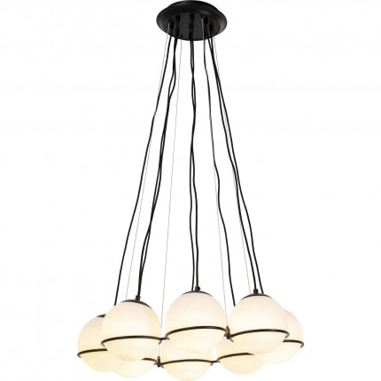 Suspension globes blancs et noirs Kare Design