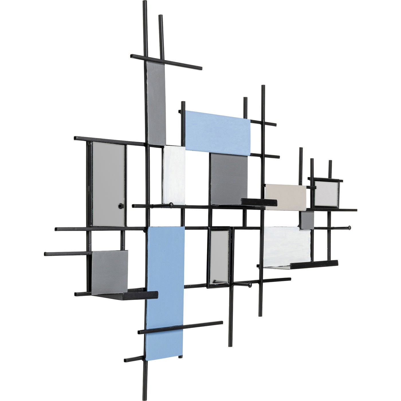 Portemanteau mural Wire Tetragon 80cm Kare Design
