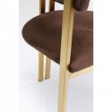 Chaise avec accoudoirs Paris marron Kare Design
