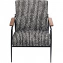 Fauteuil Remo noir et blanc Kare Design