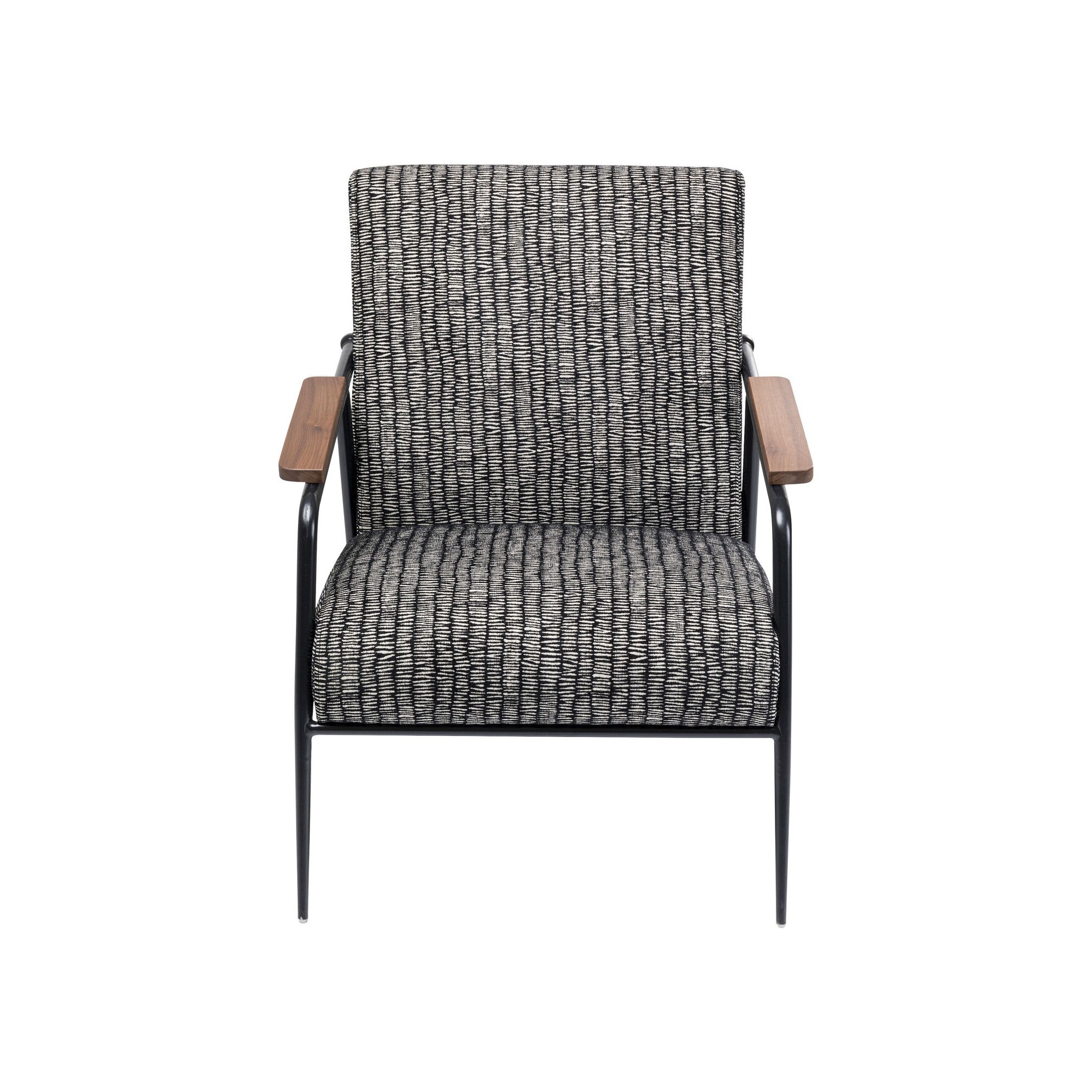 Fauteuil Remo noir et blanc Kare Design