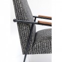 Fauteuil Remo noir et blanc Kare Design