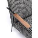 Fauteuil Remo noir et blanc Kare Design