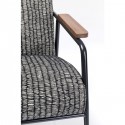 Fauteuil Remo noir et blanc Kare Design