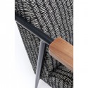 Fauteuil Remo noir et blanc Kare Design