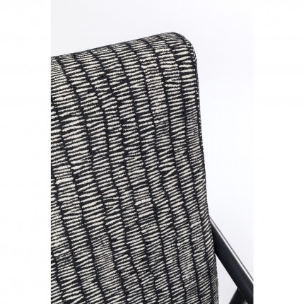 Fauteuil Remo noir et blanc Kare Design