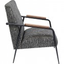 Fauteuil Remo noir et blanc Kare Design