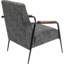 Fauteuil Remo noir et blanc Kare Design