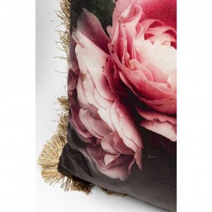 Coussin à franges Pivoines Kare Design