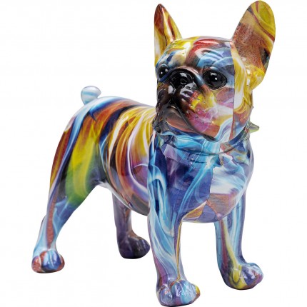 Déco Bulldog halo de couleurs Kare Design