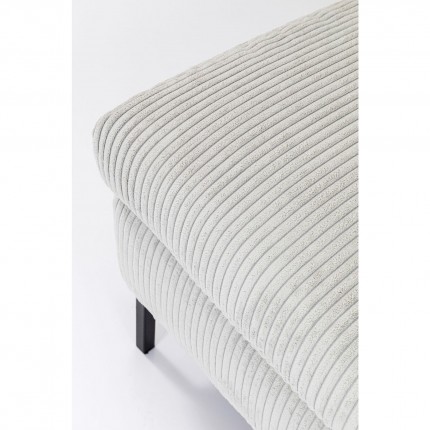 Canapé d'angle Gianna Cord 290cm gauche gris Kare Design