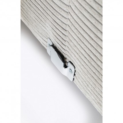 Canapé d'angle Gianna Cord 290cm gauche gris Kare Design