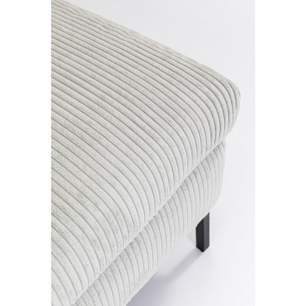 Canapé d'angle Gianna Cord 290cm droite gris Kare Design